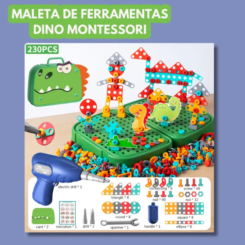 Maleta de Ferramentas Dino Montessori