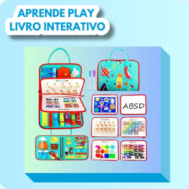 AprendePlay - Livro Mágico Montessori de Aventuras Educativas