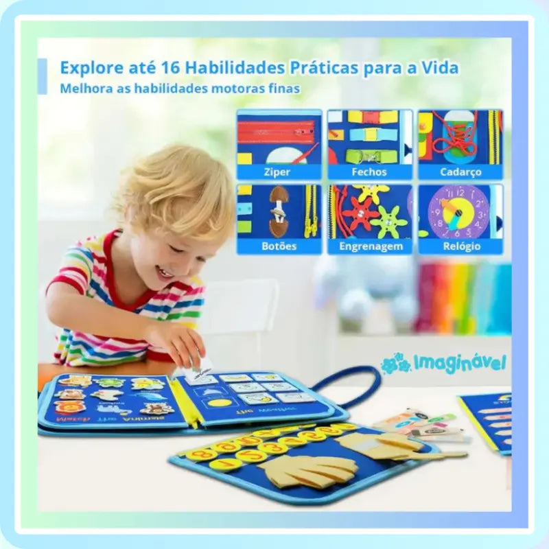 AprendePlay - Livro Mágico Montessori de Aventuras Educativas