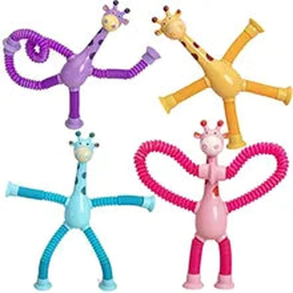 Girafas Divertidas Articulada com Ventosa (Kit 4 )