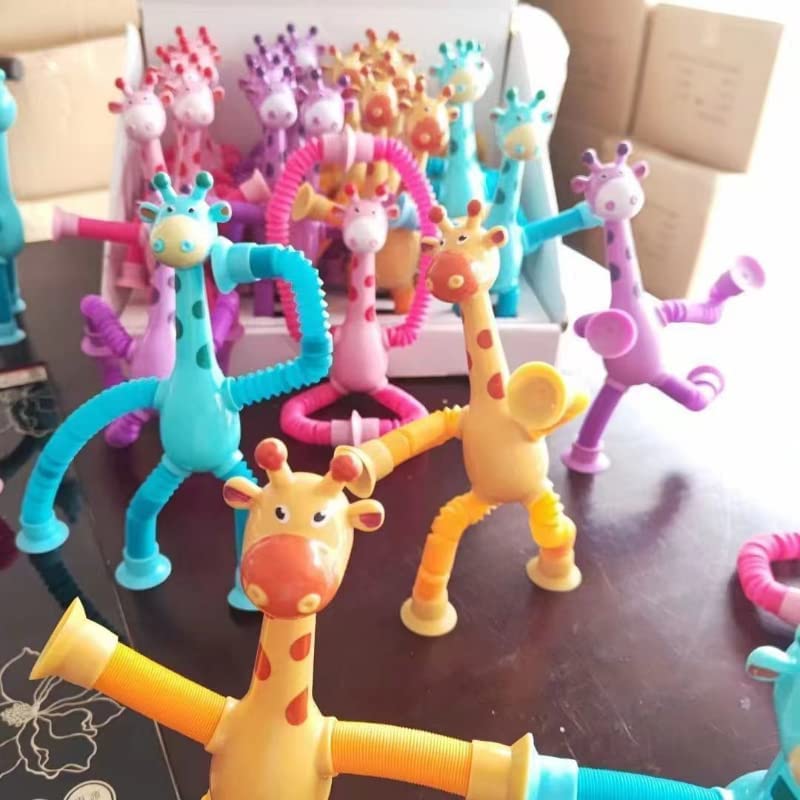 Girafas Divertidas Articulada com Ventosa (Kit 4 )