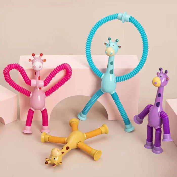 Girafas Divertidas Articulada com Ventosa (Kit 4 )